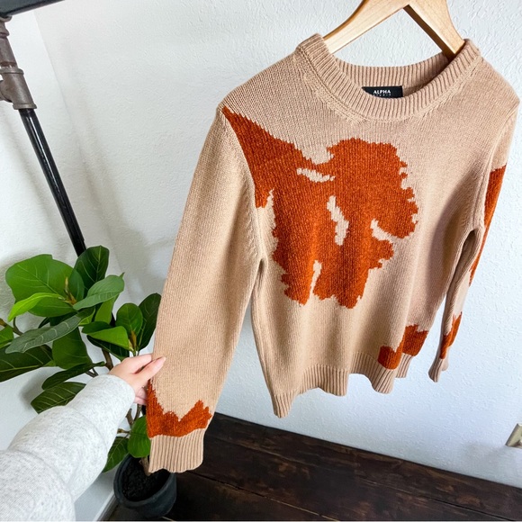 🛎️ 5/$20 Alpha Studio Silk Cotton Wool Cashmere Crewneck Sweater Size S - Picture 6 of 12